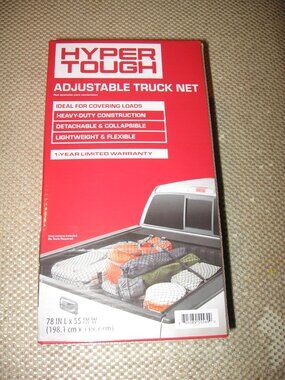 Hyper Tough Adjustable Truck Cargo Net 78" x 55" New in Box